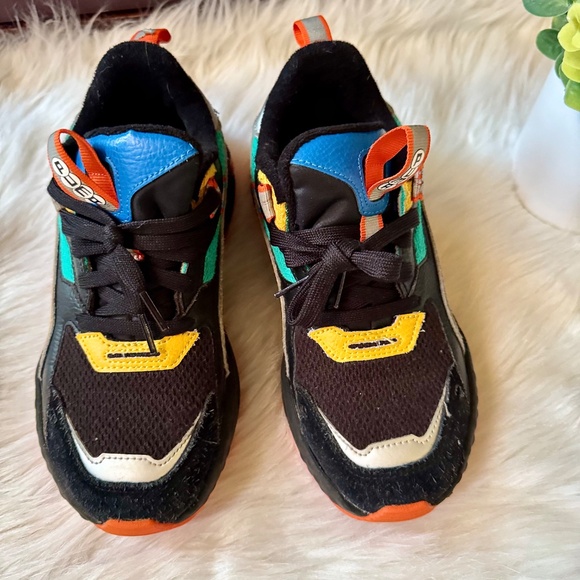 Puma Kids Rs-Trck 'Pinball' Sneakers Size 5 Multicolor Chunky Running Shoes - Picture 3 of 14